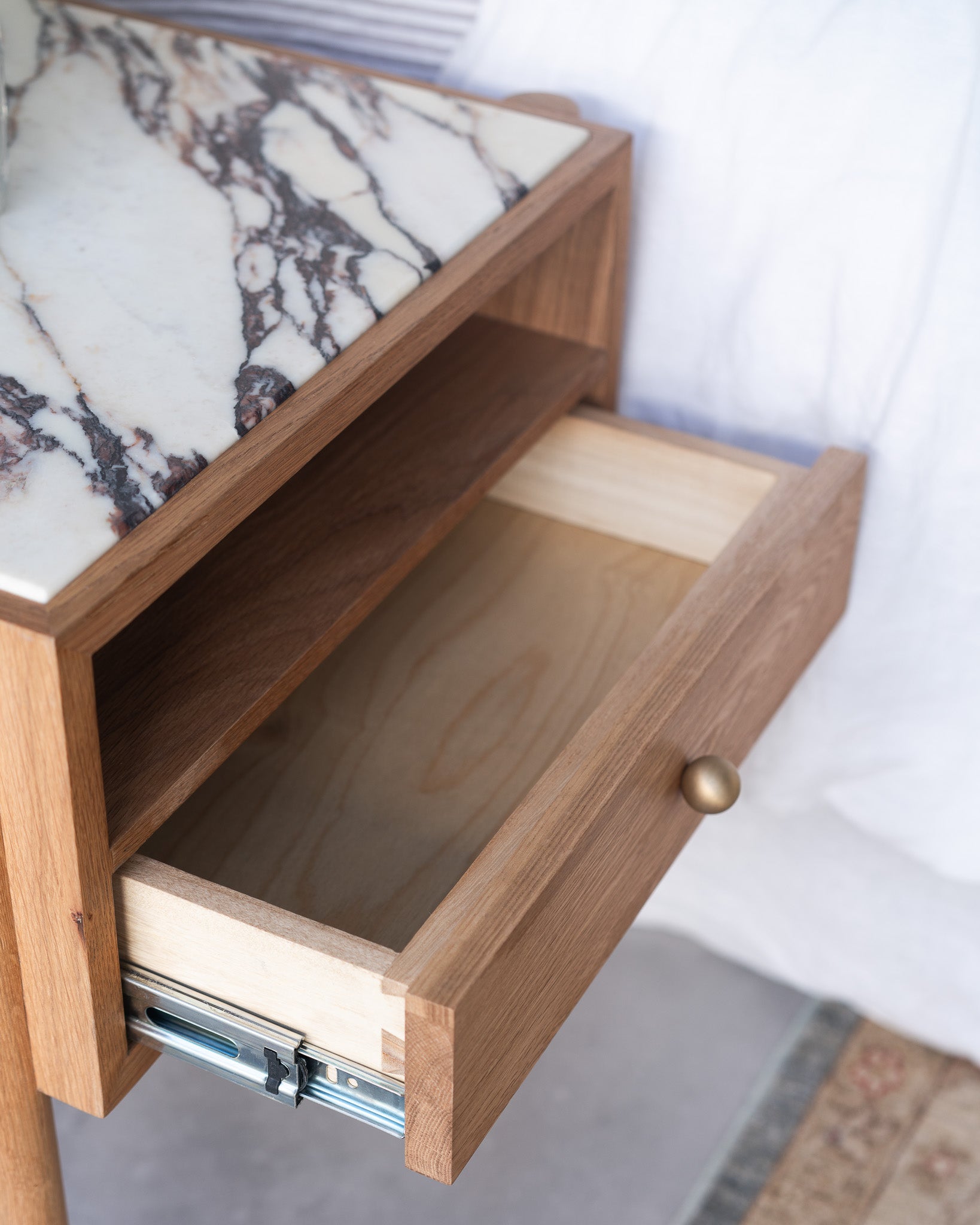 Naomi Oak Viola Bedside