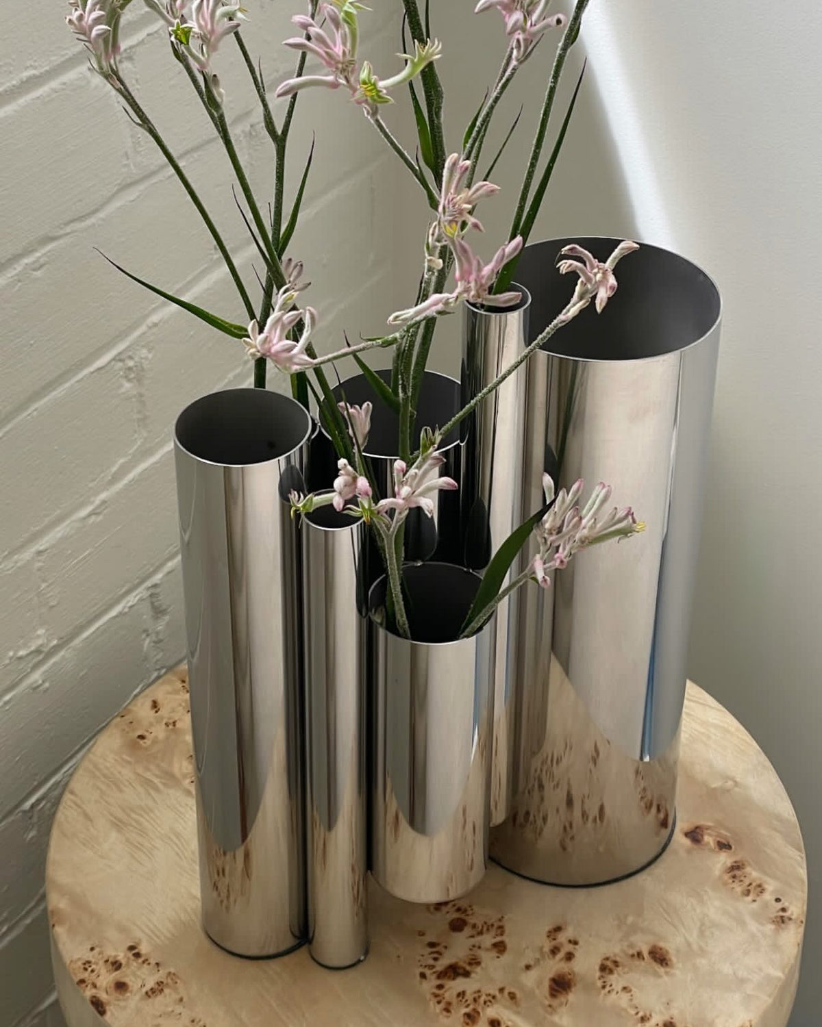 Stainless steel vase