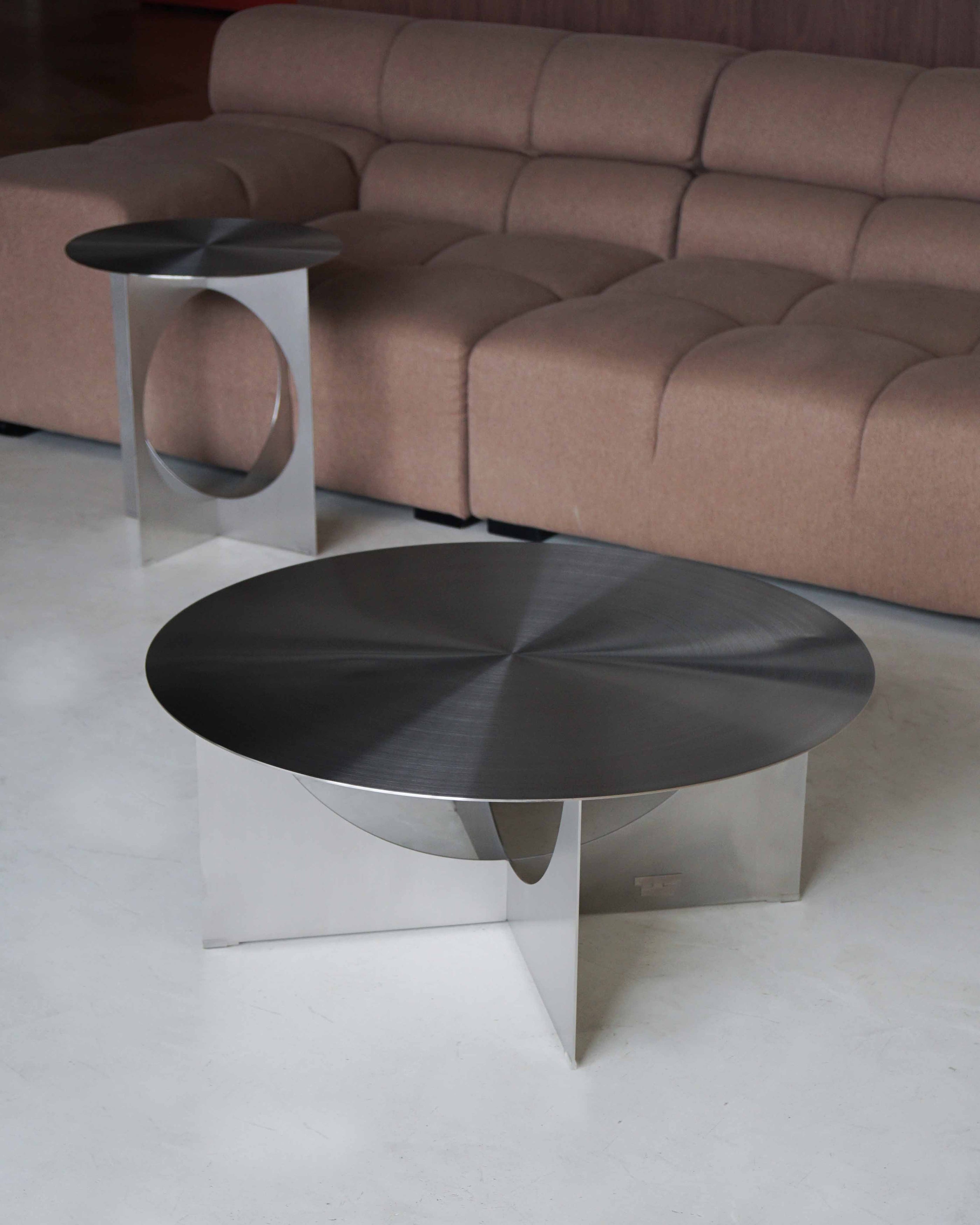 Palermo Brushed Stainless Steel Coffee Table by Fleur Studios — free download