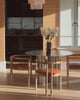 Stainless steel dining table