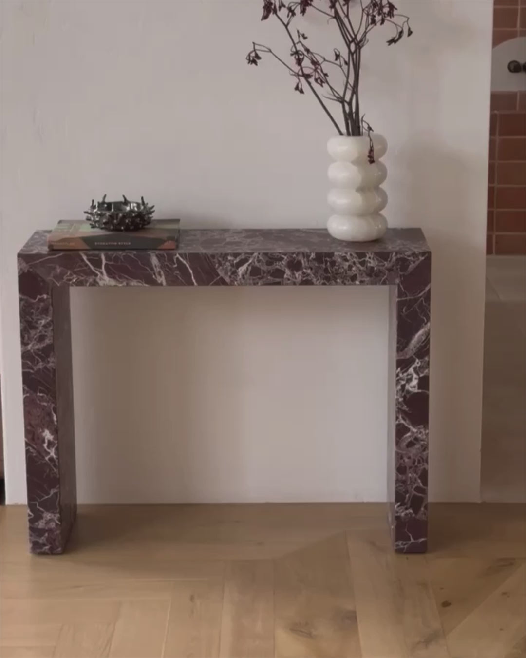 Rectangle Marble Console Table | Fleur Studios