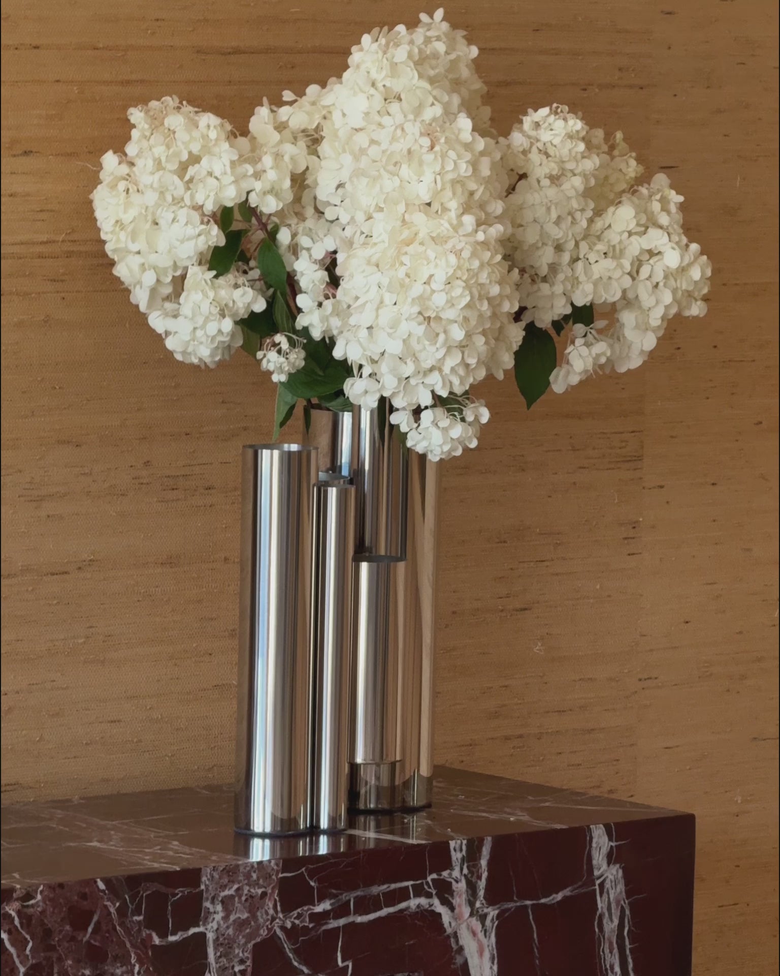 Stainless steel unique vase