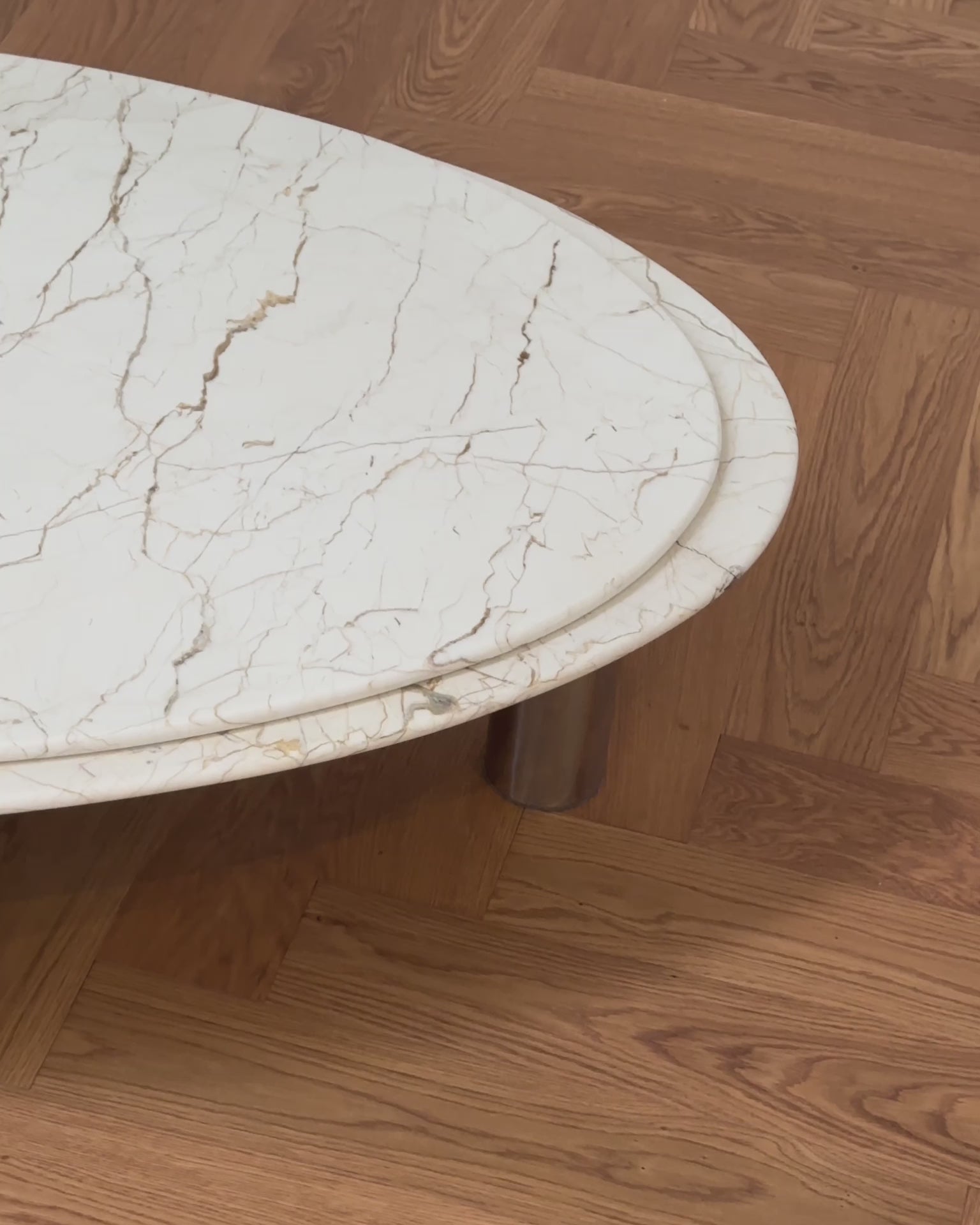 Large marble coffee table product video