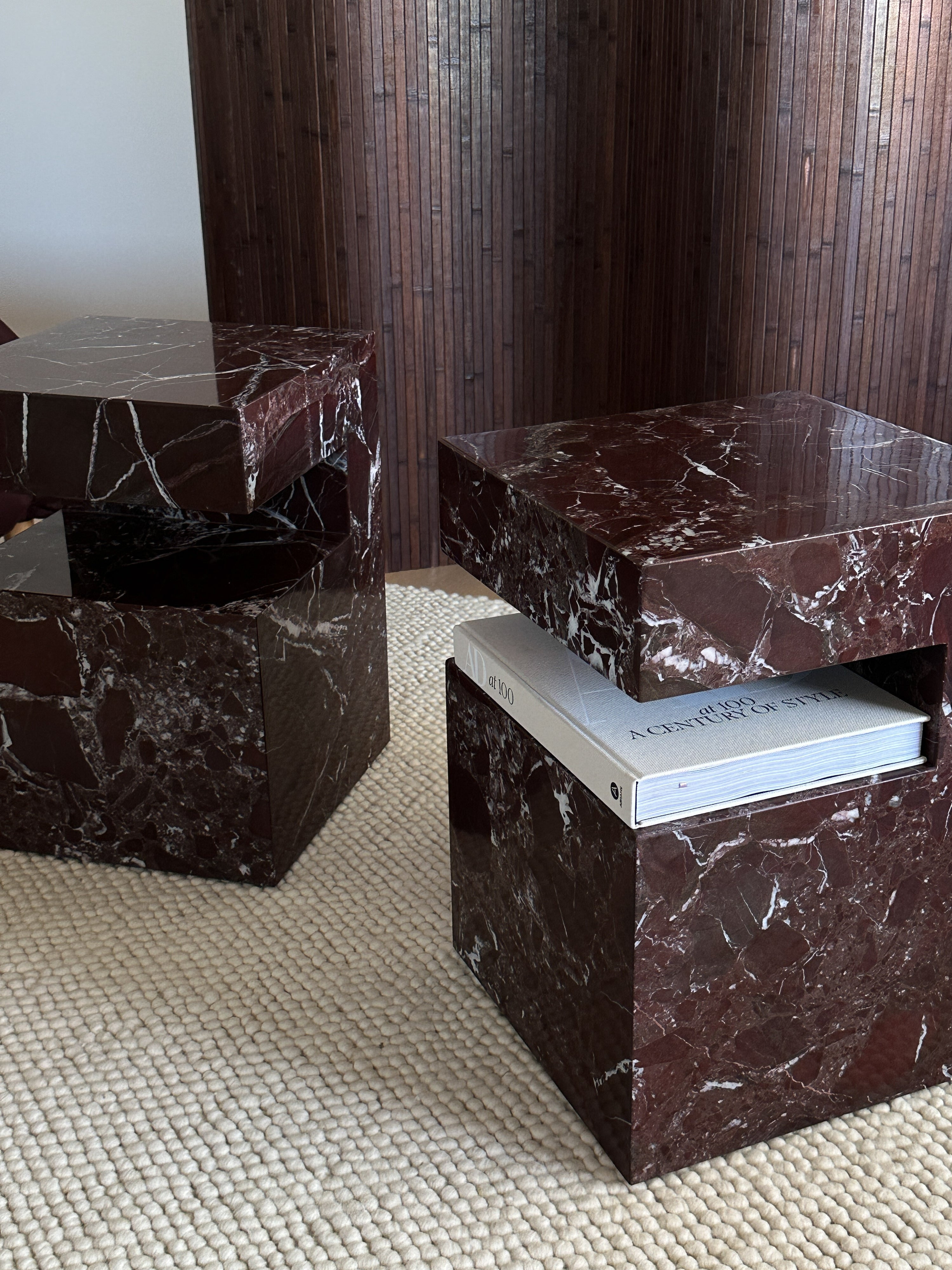 Cookie Marble Side Table - Rosa Levanto | Fleur Studios